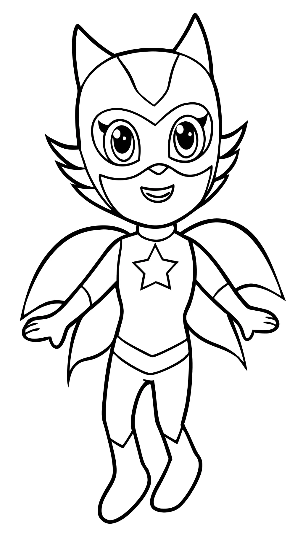 owlette pj masks coloring page